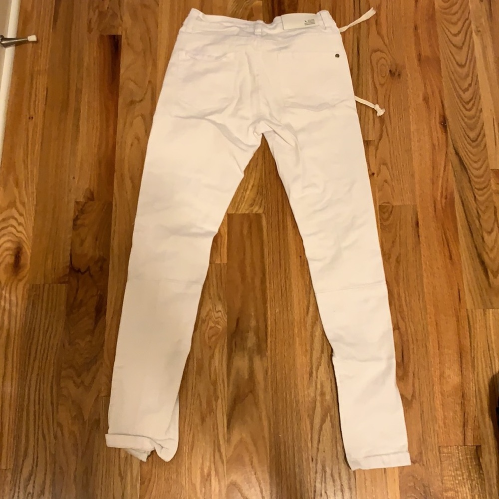Hyper denim White Nate Zipper Pants - Picture 2 of 5